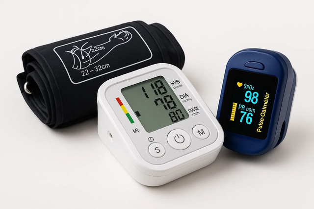 PACK SALUD DIGITAL – TENSIÓMETRO + OXÍMETRO PORTÁTIL 