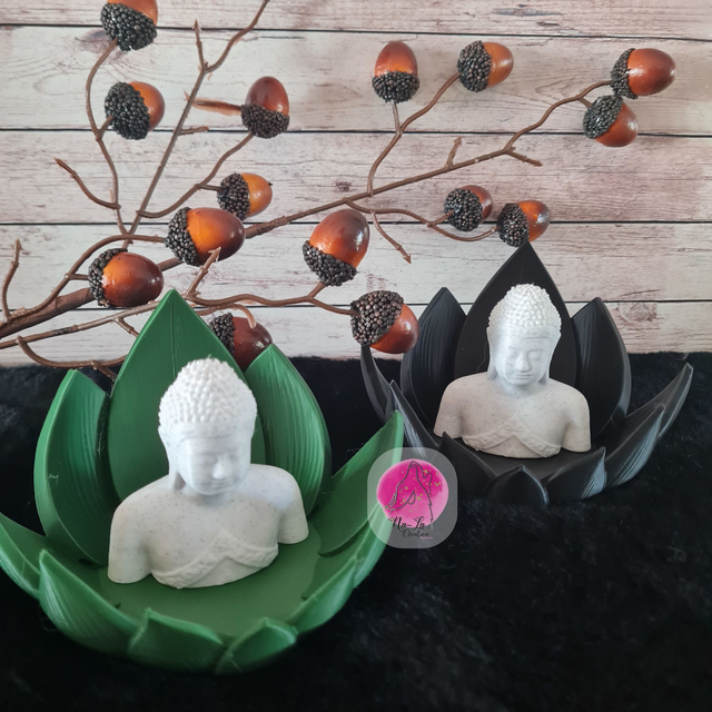 Brûleur d'Encens personnalisé : Bouddha sur Lotus