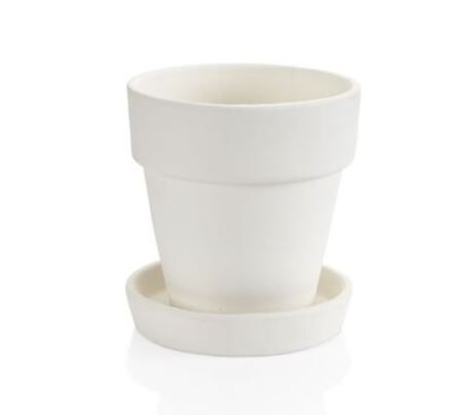 Small Flower Pot &amp; Saucer