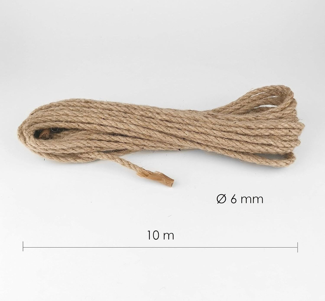  Corde en chanvre naturel 6MM 10M