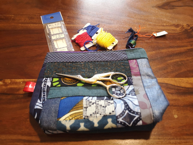 Grande Pochette Crasy patchwork