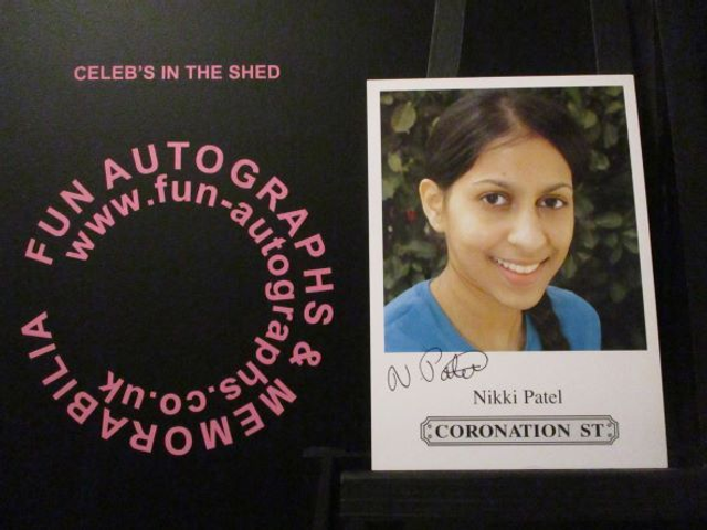 Nikki Patel (Amber Kalirai) Original Coronation Street Pre-Print Cast Card