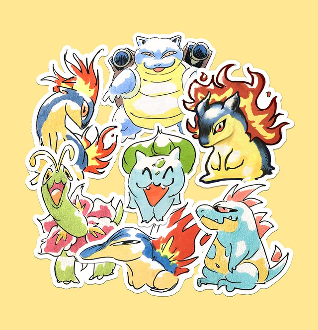 Pokemon vinyl stickers Batch 4