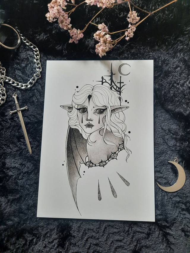 Impression d&#039;art - Crying Vampire