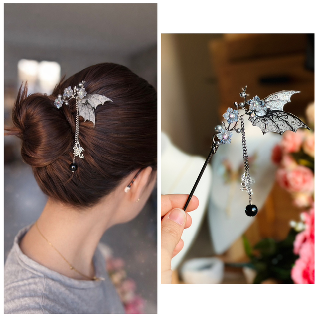 Dragon noirs , pic à cheveux