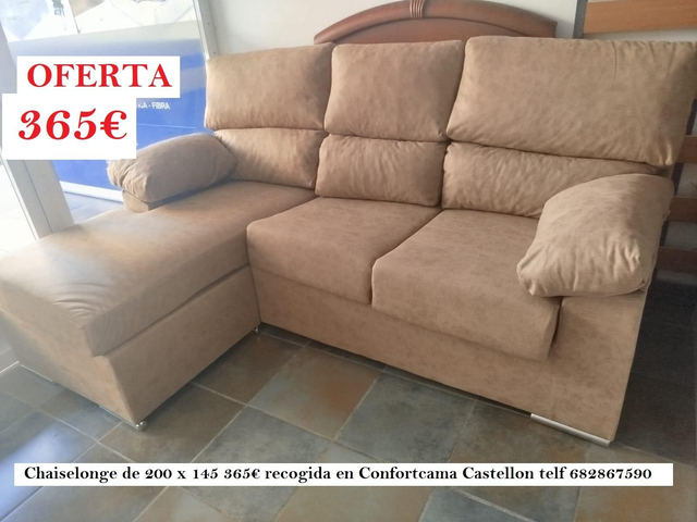Sofá chaiselonge de 200