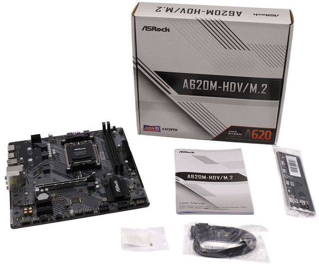 02.1.0015 – Scheda Madre ASRock A620M-HDV/M.2 AM5 – Entry Level per Ryzen 7000
