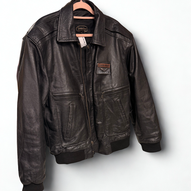 Leather Jacket | Size XL | Black 