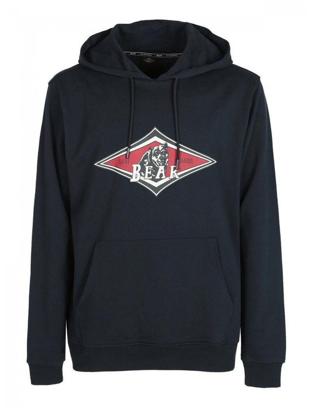 B21845J9 - BEAR Felpa Cappuccio stampa