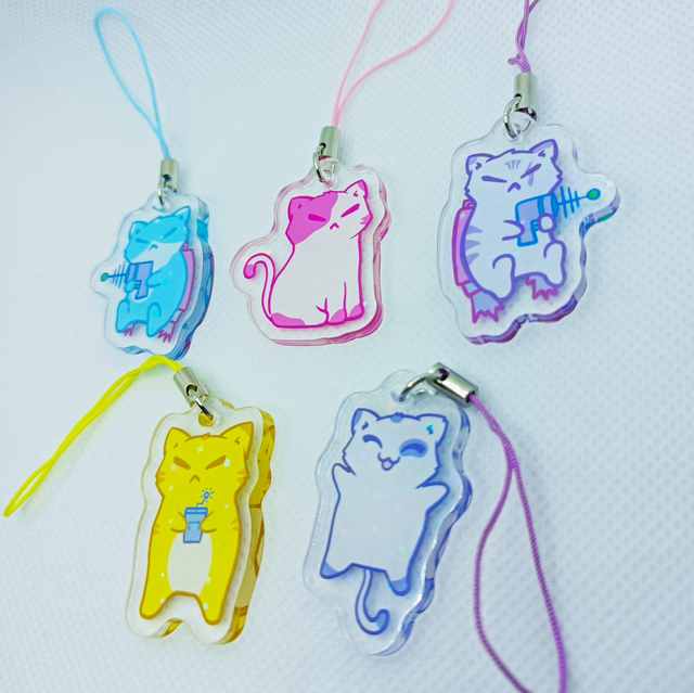 Cats Invaders • Llaveros 02