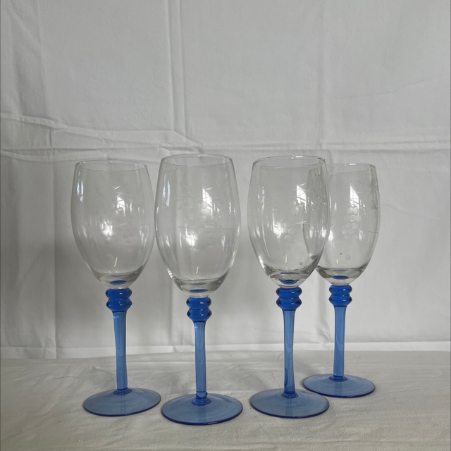 verre soufflé ciselé 