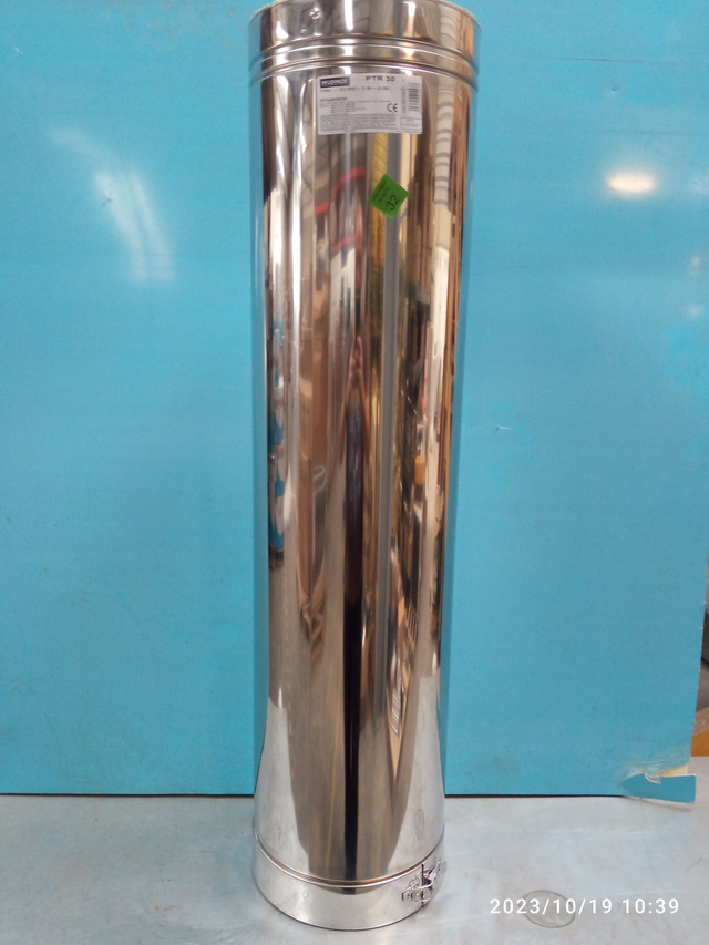 PTR30 - D180 - Élément droit 1000 mm INOX - 2PTIELDR1801000 