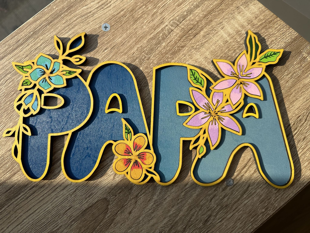 Panneau décoratif "Papa"