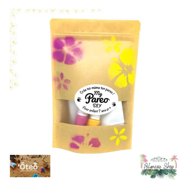 Kit Paréo rose et jaune