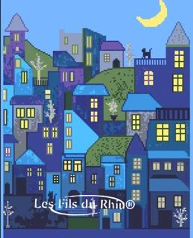 Grille Village au Crépuscule 