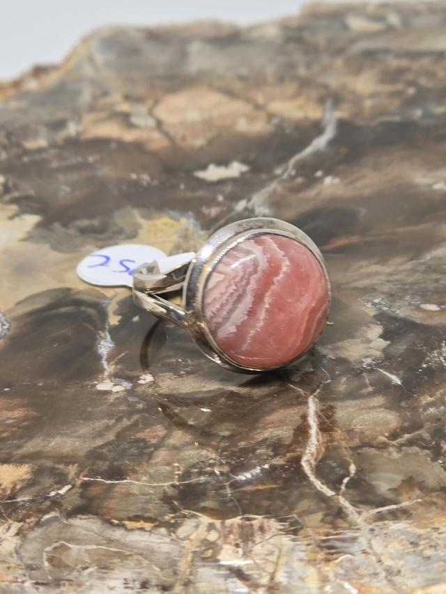 Bague Argent 925 et Rhodochrosite 