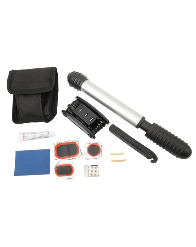 Fietsenbanden Reparatieset met Fietspomp – Complete Set in Compacte Frame-Tas