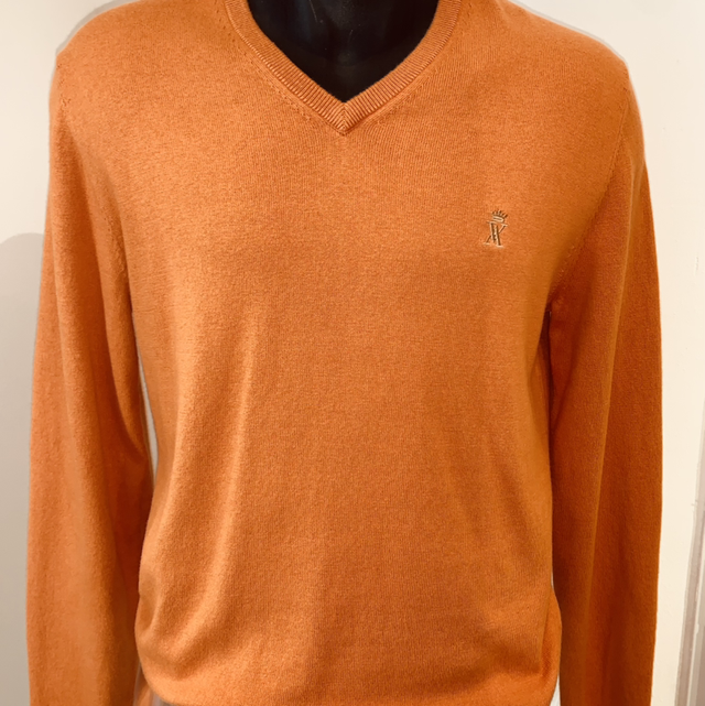 Pull col V coton cachemire Vicomte A