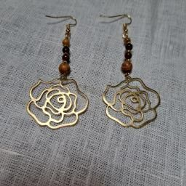 Boucles d'oreilles "Roseraie Enchantée"