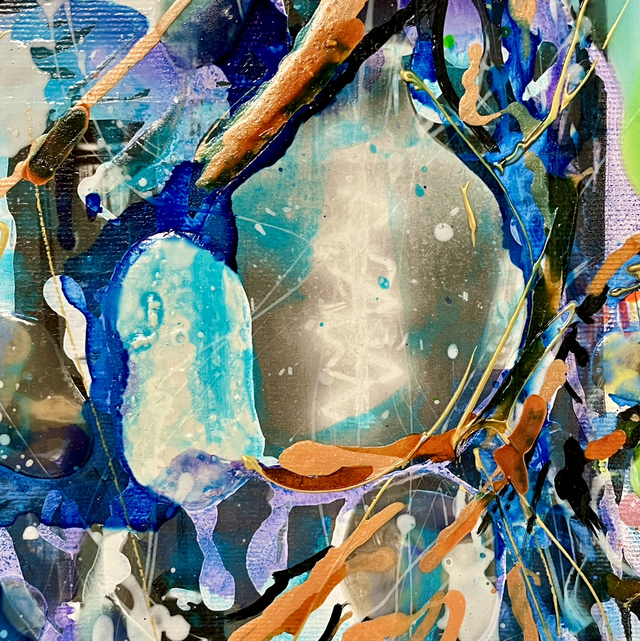 Blue Lights - 100x100cm - 2022