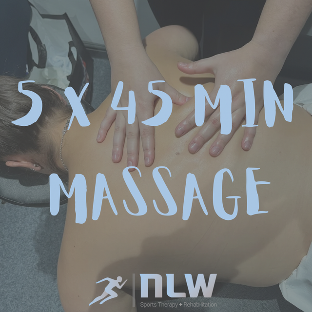 5x 45 minute massage bundle