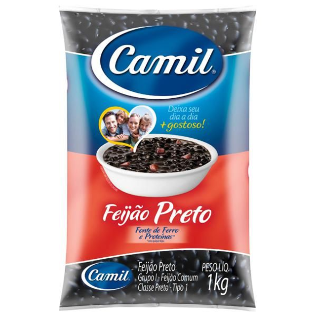 Feijão preto 1 kg- Camil