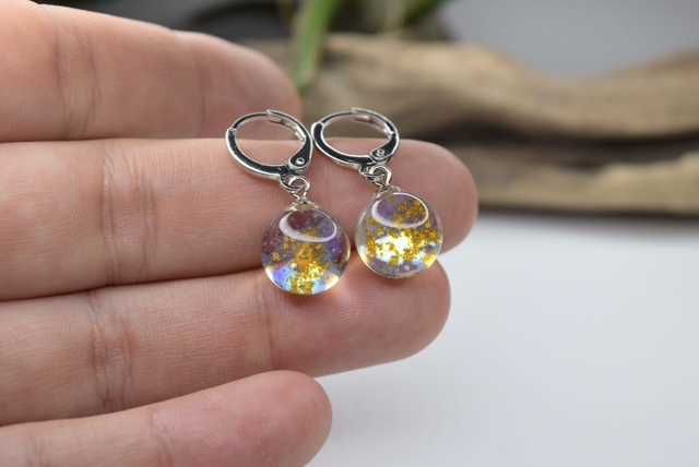 CRÉOLES VOIE LACTÉE TRANSPARENTE MONTURE ARGENT (CVL18)