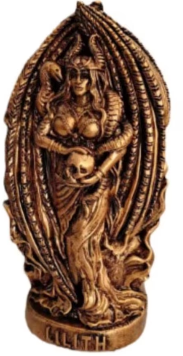 Vintage beeldje Lilith gothic stijl (18cm)