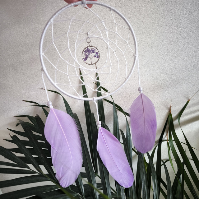 Attrape-rêves Arbre de vie - Amethyste