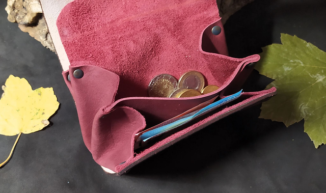 Porte Monnaie Soufflet-Feuilles d'Erable