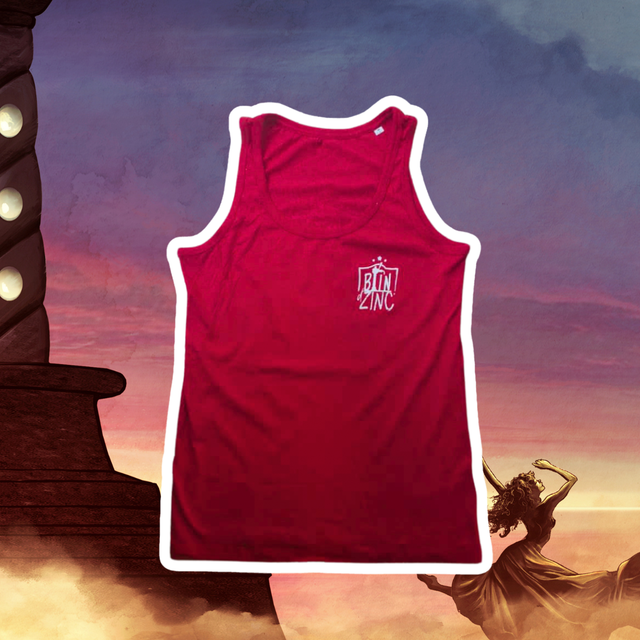 DÉBARDEUR ROUGE - Femme "À la Vie, à l'Amer"