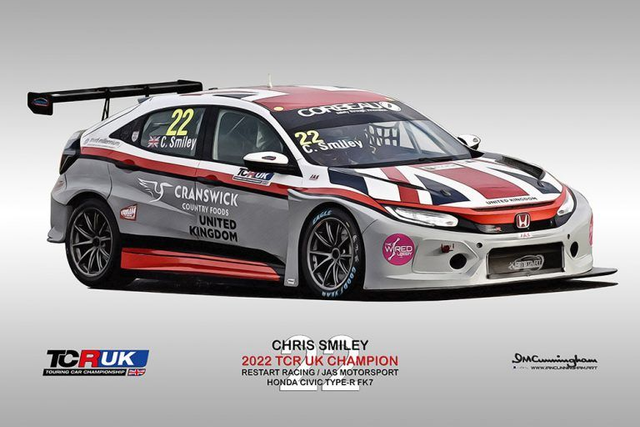 C221101 Honda Civic FK7 TCRUK22 Restart Racing #22 Champion