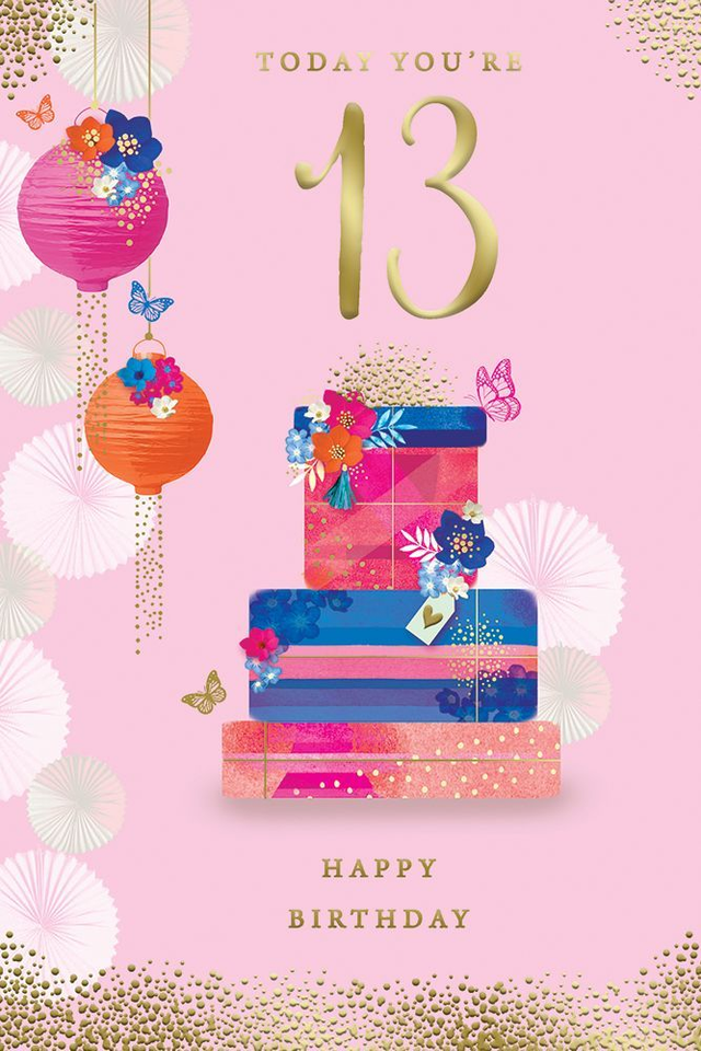 13th Birthday Card