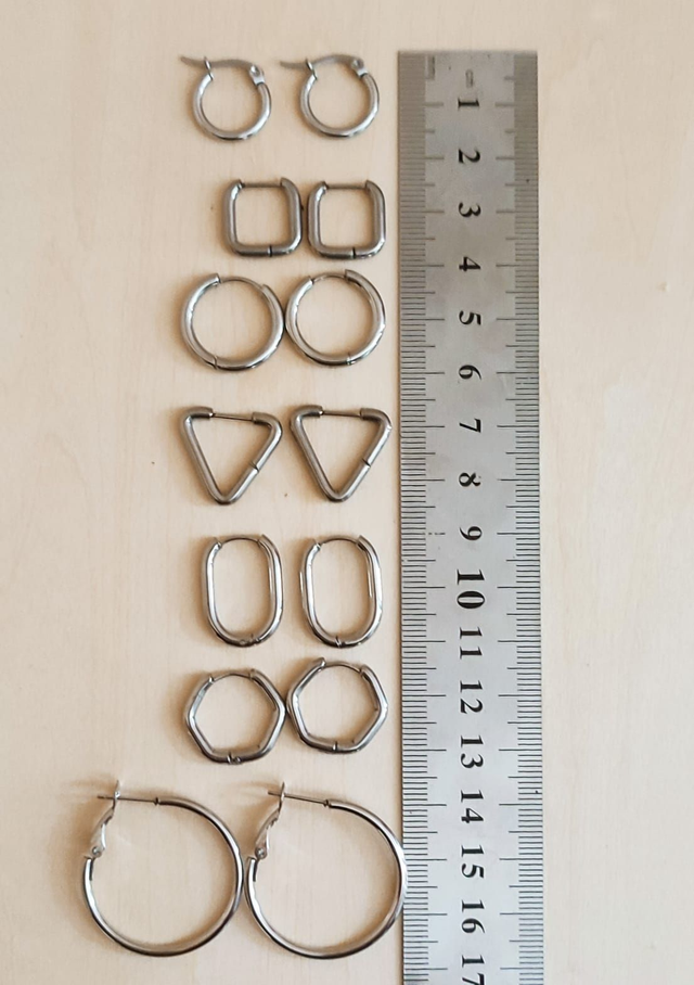 Boucles d' oreilles Gingko double-face interchangeables