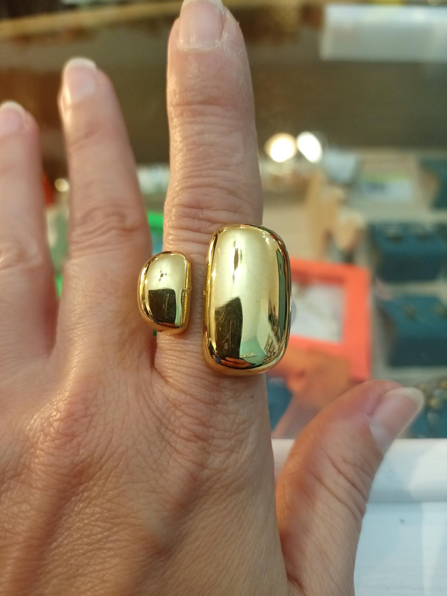 Anillo grande abierto no ajustable