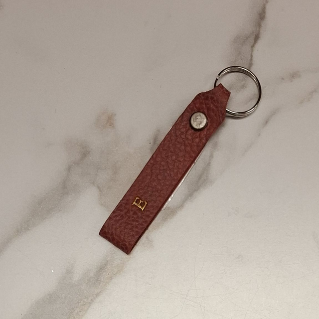 Short Strap Leather Keyring