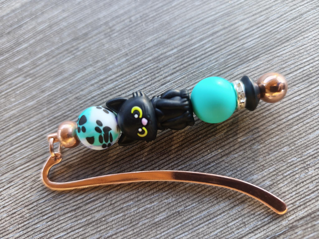 Marque page doré rose le patron et papatte 