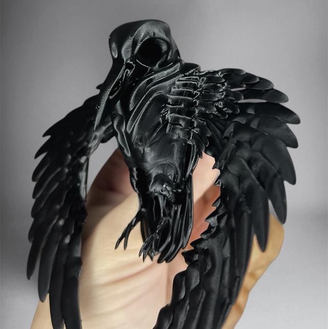 MATTHEW - Décoration murale corbeau noir 