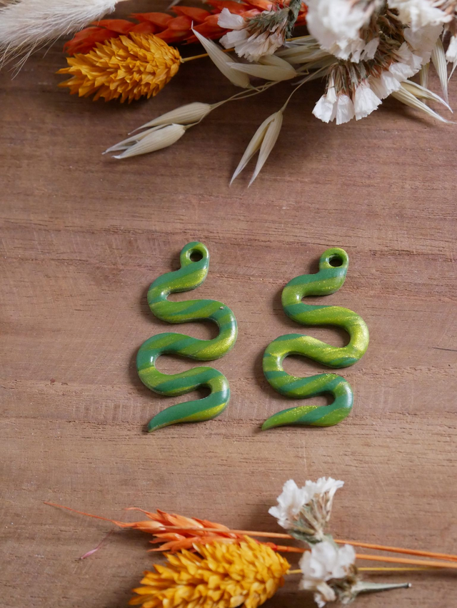 Serpents rayé vert