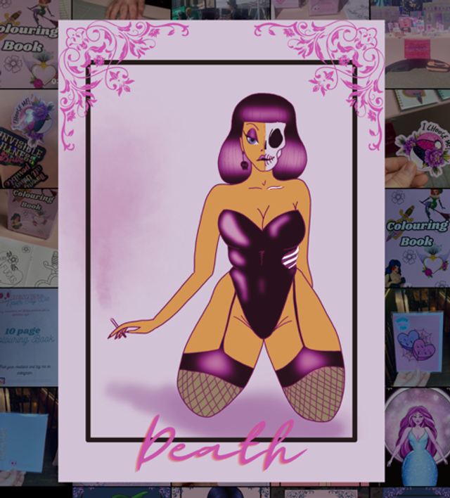 Death Tarot Card Art Print