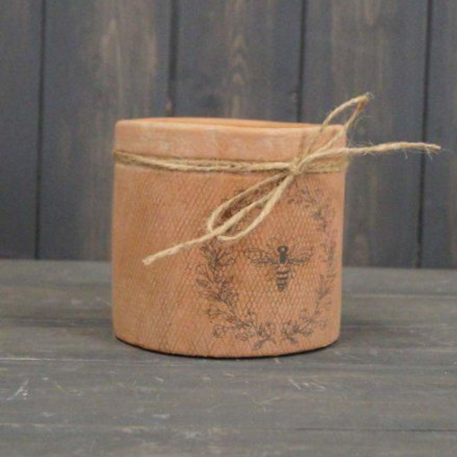 Small Terracotta Bee Pot 