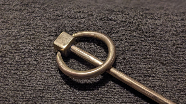 Brass ring pin