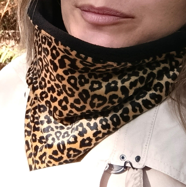 Snood léopard tout doux