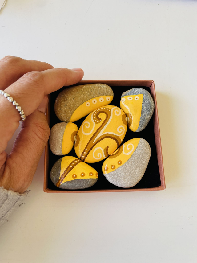 Caixa Presente Folha Amarela