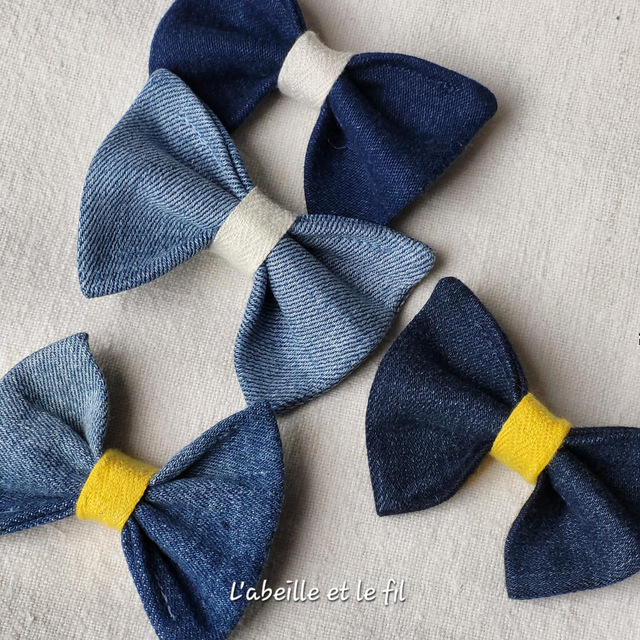 Pinces à cheveux Jaune ou Écru 