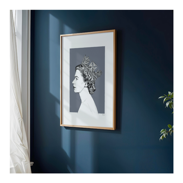 &#039;Queen Elizabeth II&#039; art print