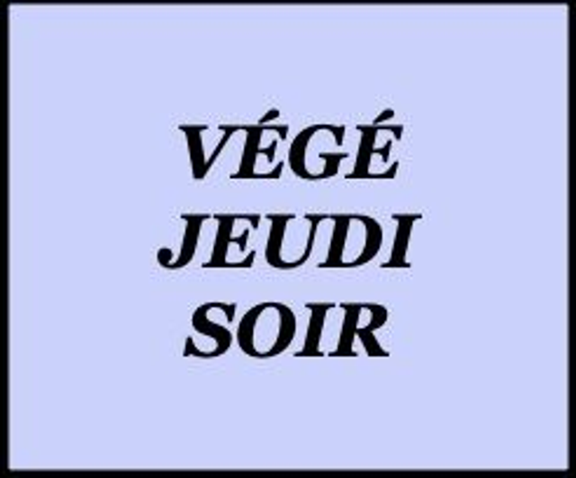 Végétarien jeudi soir