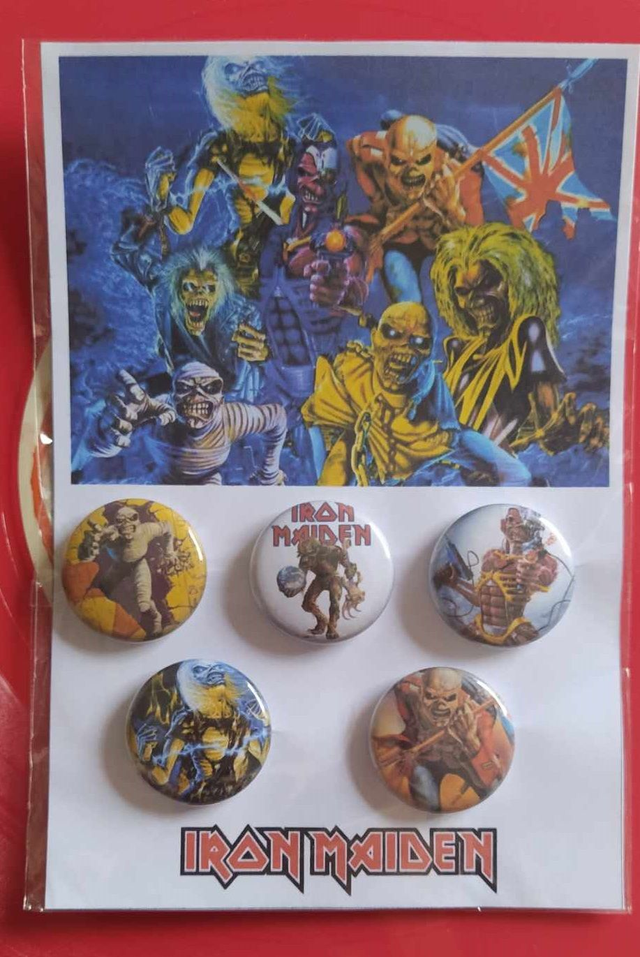 Iron Maiden kit badges 