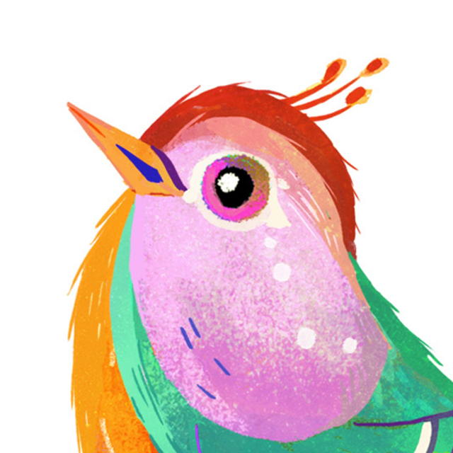 Print Oiseau Poulette