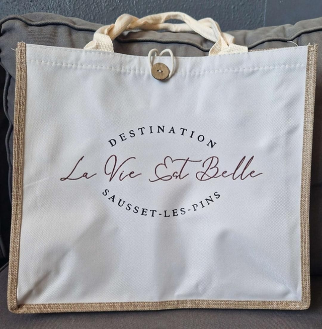Sac en jute - Destination La vie est belle